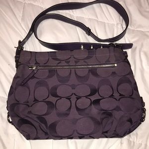 Coach Signature Duffle Crossbody Hobo Bag